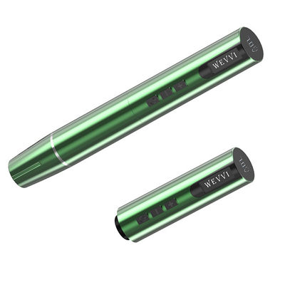Green Color 5W Makeup Tattoo Machine Semi Permanent Aluminum Alloy Material